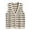 Apricot, variant on Vest for Women Striped Dressy Tops Cropped Tank Tops 2024 Summer Sleeveless Button Up Cardigan Sweater Vests