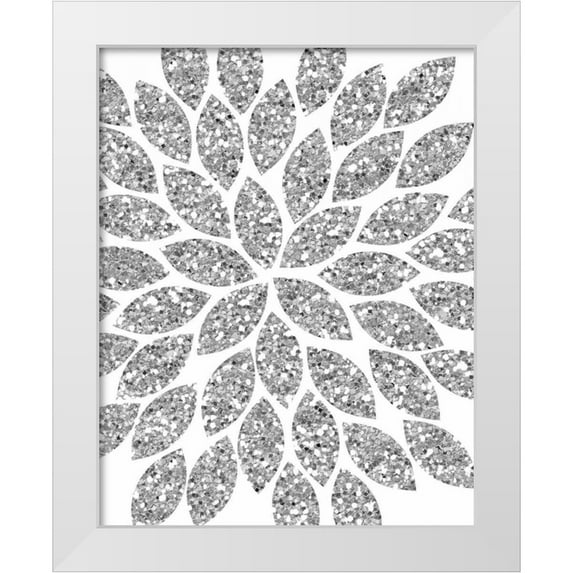 Robinson, Tamara 12x14 White Modern Wood Framed Museum Art Print Titled - Dandelion on Magenta