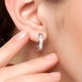thumbnail image 4 of Classic Square Prong-Set Zircon Stud Earrings, Minimalist Design for Daily Wear & Parties, 4 of 5
