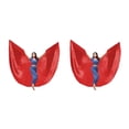 thumbnail image 1 of Advancent Ala de danza del vientre de 360 grados con palo telescópico, disfraces para adultos, accesorios de baile para mujeres, Rojo 2Conjunto, 1 of 6