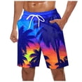 thumbnail image 4 of JLFKNG Leisure Mens Swimming Trunks Plus Size Swim Bottoms Drawstring Loose Fit Casual Sports Running Straight Leg Knee Length Swim Shorts Loose Fit Swimming Shorts, 4 of 5