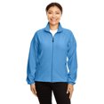 thumbnail image 1 of 9 Crowns  North End Microfleece Polar Fleece Lightweight Full Zip Jacket (Lake Blue, Small), 1 of 3