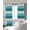 Turquoise, variant on Pink White Striped Blackout Curtains for Bedroom/Living Room, Thermal Insulated Kitchen Curtains, Farmhouse Stripes Grommet Darkening Window Treatment Drapes 52"x72"x2