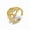 Gold, variant on Stainless Steel Non-Tarnish Adjustable Ring Tree Of Life Open Gold Silver R37
