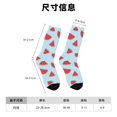 thumbnail image 3 of Wukai Chaussettes Mi-Mollet à Imprimé Melon D\'eau, Design Imprimé 3D, Chaussettes pour Adultes, Haute Élasticité, Respirantes, Sport, Adaptées pour Usage Quotidien, Unisexe, 3 of 6