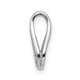 thumbnail image 2 of Real 14kt White Gold Holds 2.8mm stone; Teardrop Shape Slide Pendant Mtg; for Adults and Teens; for Women and Men, 2 of 3