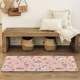 thumbnail image 4 of Pink Unicorn Flamingo Pattern Bathroom Rugs Mat,Non Slip Microfiber Bathroom Rug,Rubber Backing,Soft Bathroom Mats for Bathroom Floor,Tub and Shower,47x17in(120x43cm), 4 of 5