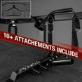 thumbnail image 3 of Mikolo Power Cage, Squat Rack with Dual Pulley Cable Crossover System, Multifunction Free Weight with Red Barbell and Weight Bench and 340LB Weight Plates, 3 of 13