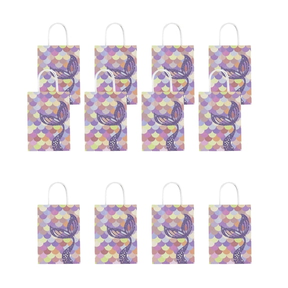 12Pieces Fish Tail Gift Bags Valentines Day Goodie Bags For Weddings Birthdays and Valentines Day