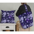 thumbnail image 4 of Soimoi Florals Printed,Cuddle Minky Fabric, Sewing Fabric by The Yard 56 Inch Wide,Decorative Plush Soft Fabric, Baby Garments, Toys and Blankets, Purple, 4 of 6