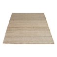 thumbnail image 2 of A&B Home  Stripe Jute Shuttle Weave Durrie with Fringes 96 x 120, 2 of 7
