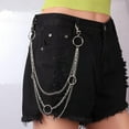 thumbnail image 2 of 5 Pcs Silver Gothic Chain Jeans Waistbands, Suitable for Both Women and Men, Perfect for Birthdays, Parties, and Holiday Gifts, 2 of 7