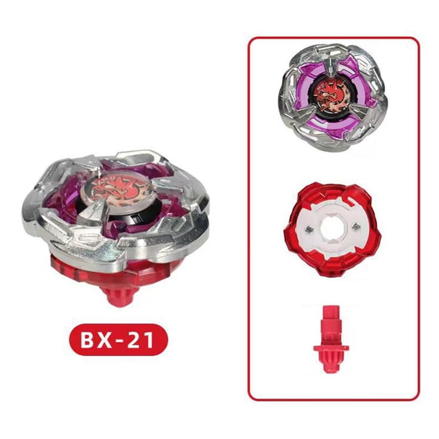 Battle Alloy Spinner with Launcher - Plastic and Alloy, 1.9 Inch, Assorted Colors