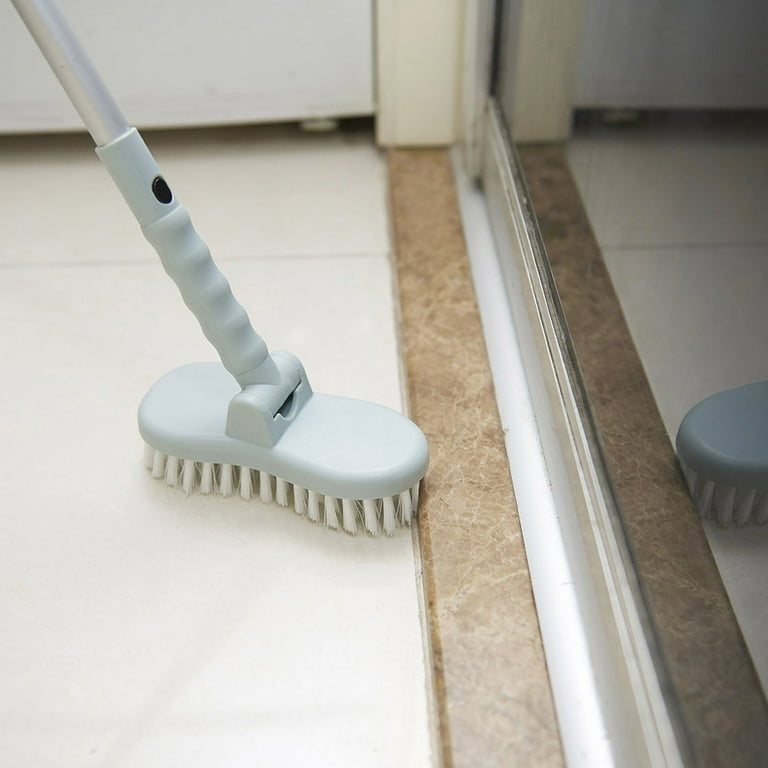 Adjustable Conforming Baseboard Cleaner Tool Long Handle Dust Brush for  Bathroom Wall Floors Cleaning Scrub Bathtub 