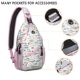 thumbnail image 2 of Crossbody Sling Bag with Tropical Sea and Animal Life Patterns, Layered Storage, Lightweight and Durable for Hiking, Photography, and Everyday Travel Needs, 2 of 4