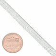 thumbnail image 3 of 5.3mm Chunky Solid .925 Sterling Silver Flat Herringbone Chain Necklace, 22 inches + Gift Box, 3 of 7