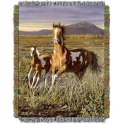 Running Pintos Tapestry Throw Blanket