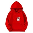 thumbnail image 4 of Bnwani Girls Hoodies Long Sleeve Oversized Fleece Sweatshirt Cute Plain Tops Pullover Size 7-8, 4 of 4