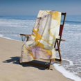 thumbnail image 4 of PHYHOO  Gold Purple Marble Print Beach Towel, Absorbent Quick Dry Swimming Yoga Beach Towels, Sand Free Microfiber Beach Towel 30x60in, 4 of 8