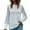 White, variant on qelini Crewneck Shirts for Women Long Sleeve Basic Pullover Tops Lace Solid Tunic Fashion Casual Blouses