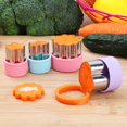 thumbnail image 2 of Juego de 24 moldes de cortadores de verduras, juego de mini cortadores de galletas, moldes para reposteria con 30 puas de alimentos y tenedores para ninos, accesorios para hornear y suplem GELIFATLE NA, 2 of 7