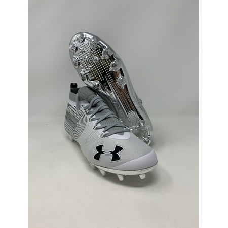 Under Armour Men's Spotlight SF MC Football Shoe, White, 10 D(M) US