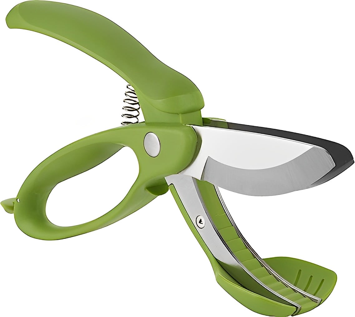 Kizocay Salad Scissors,Stainless Steel Salad Chopper Multifunctional