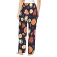 thumbnail image 3 of Pajama Pants Women, colorful cartoon fruits pattern Sweatpants Soft Sleep Lounge Pants, Casual PJ Bottoms Pants with Pockets, 3 of 5