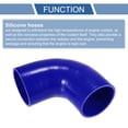 thumbnail image 4 of Unique Bargains 1 Pcs 80mm 3.15" ID 120mm 4.72" Length 90 Degrees Blue Car Silicone Hose Coolant Hose Universal, 4 of 7