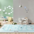 thumbnail image 6 of Well Woven Playful Roads Light Blue 6' x 9' Kids Road Rug Traffic Playmat, 6 of 7