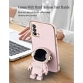 thumbnail image 5 of Compatible with Realme GT Master Edition Case Silicone TPU Plating, Realme GT Master Edition Cases Cute Astronaut Pattern Phone Case with Stand (Pink), 5 of 14