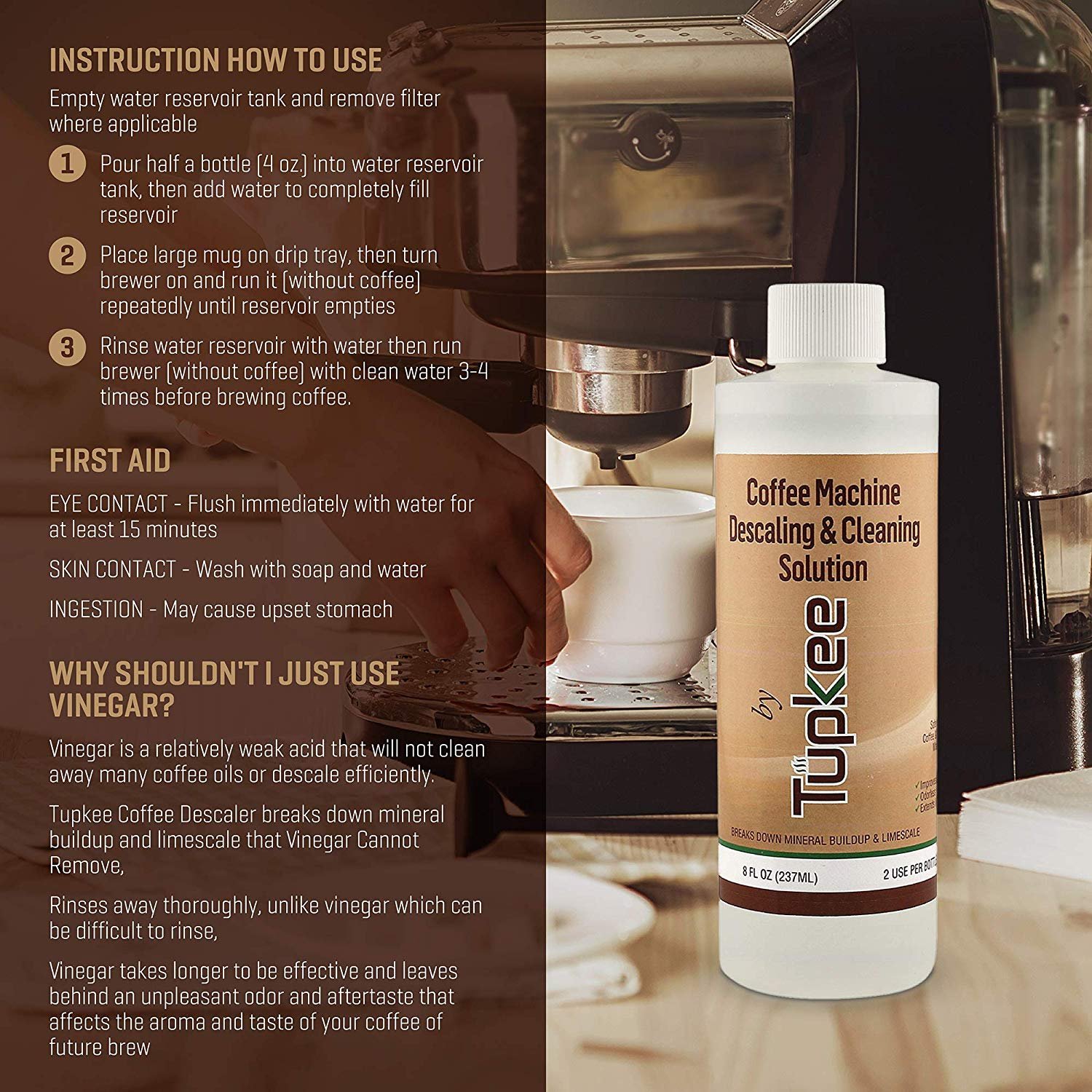 Descaling Solution Coffee Machine Descaler Universal For Drip Coffee Maker And Keurig Coffee Machines Descaling Cleaning Solution Breaks Down Mineral Buildup And Limescale Pack Of 4 Walmart Com Walmart Com