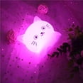 thumbnail image 3 of Cat Night Light 700Mah Usb Recargable Cat Lámpara Led Con Luz Colorida Cuidado De Los Ojos Cat Nursery Light Cute Kitten Nightlight Decoración Para Habitación De Bebé Dormitorio Sala De Estudio Noticed HA016780-00, 3 of 7