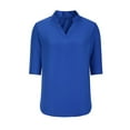 thumbnail image 6 of Nnhblu Womens Shirts and Blouses Long Sleeve Ladies Tops and Blouses Crew Neck Blue, 6 of 7