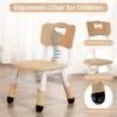 thumbnail image 4 of Kids Table and Chairs Set, Height Adjustable Desk with 4 Seats，Arts & Crafts Table,Graffiti Desktop, Non-Slip Legs, Max 300lbs, Children Multi-Activity Table, 4 of 7