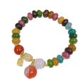 thumbnail image 1 of Joyería hecha a mano de la pulsera cristalina colorida del melocotón para las mujeres, 1 of 5