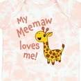 thumbnail image 4 of Inktastic My Meemaw Loves Me Cute Giraffe Boys or Girls Baby Bodysuit, 4 of 5