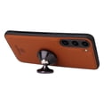 thumbnail image 4 of Allytechgroup Flip Case for Samsung Galaxy S24 FE with Credit Card Slot, RFID Blocking PU Leather Case with Hand Wrist Slim Fit Shockproof Full Body Protective Cover for Galaxy S24 FE, Brown, 4 of 6