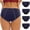 Navy, variant on GERsome 4 Pack Women's Menstrual Period Briefs Girls Soft Postpartum Panties Underwear S-5XL