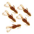 thumbnail image 4 of 5pcs Hundiendo Señuelos Cebos do Suave Accesorios marrón Sunnimix Señuelos de pesca suave, 4 of 6
