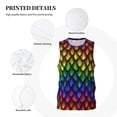 thumbnail image 6 of Easygdp Sunflower 6 Men's Mesh Basketball Jersey Quick Drying Sleeveless Shirts Fitted Muscle Tank Tops Sport Round Neck T-Shirt - Small, 6 of 9