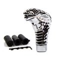 thumbnail image 3 of Car LED Cobra Head Manual / Automatic Gear Stick Shift Knob Shifter Lever Novelty Tool Universal Use LED red, 3 of 8
