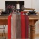 thumbnail image 2 of Tapete de mesa Vandarllin Farmhouse de algodón y lino, 183 x 36 cm, rojo, 2 of 8