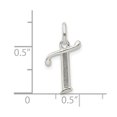thumbnail image 4 of Auriga Fine Jewelry 925 Sterling Silver Glitter Enamel Letter T Initial Charm Pendant for Women (L- 23mm, W- 11mm), 4 of 6