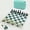 green and white, variant on DGZEOLOO Chess Set Portable Rollable Travel Game for Ages 14+, PU & ABS Pieces with Storage Bag, 1-Count, Exclusively for Teens & Adults