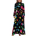 thumbnail image 1 of 80s Blitz - Formas retro de colores - Clásicos de los 80 y 90 - Vestido largo RS #4 Vestidos de verano Vestido largo de mujer, 1 of 4