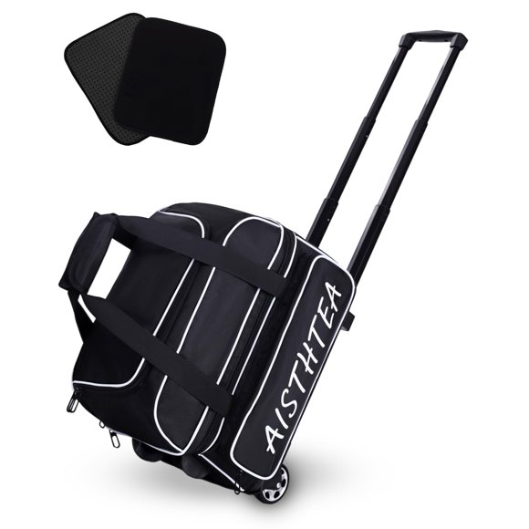 Bolsa de boliche Aisthtea para 2 bolas con ruedas, 102 cm