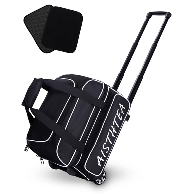 Bolsa de boliche Aisthtea para 2 bolas con ruedas, 102 cm