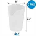 thumbnail image 2 of Vaso para beber HealthSmart Nosey 120 ml, paquete de 3, para adultos, 2 of 6