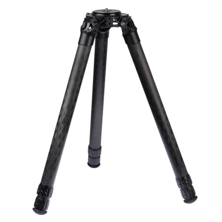 UPC: 0609456714556 | ProMediaGear Pro-Stix 3-Section Carbon Fiber Tripod with 42mm Diameter Legs  125 lbs Capacity  58  Max Height